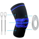 Knee Brace Knee Support Compression Sleeve with Side Stabilizers & Silicone Patella Gel Pad for Meniscus Tear Arthritis Jogging