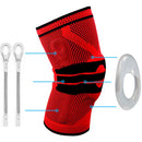 Knee Brace Knee Support Compression Sleeve with Side Stabilizers & Silicone Patella Gel Pad for Meniscus Tear Arthritis Jogging