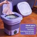 Mini lavadora y secadora plegable