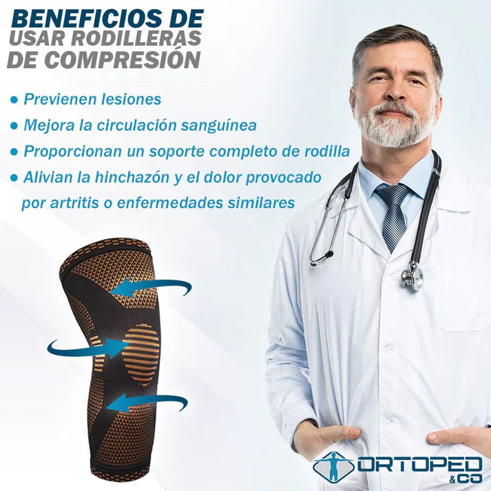 ICOOPER® Rodillera de Cobre - Alivio de Dolor Articular y Artritis [Paga 1 Lleva 2]